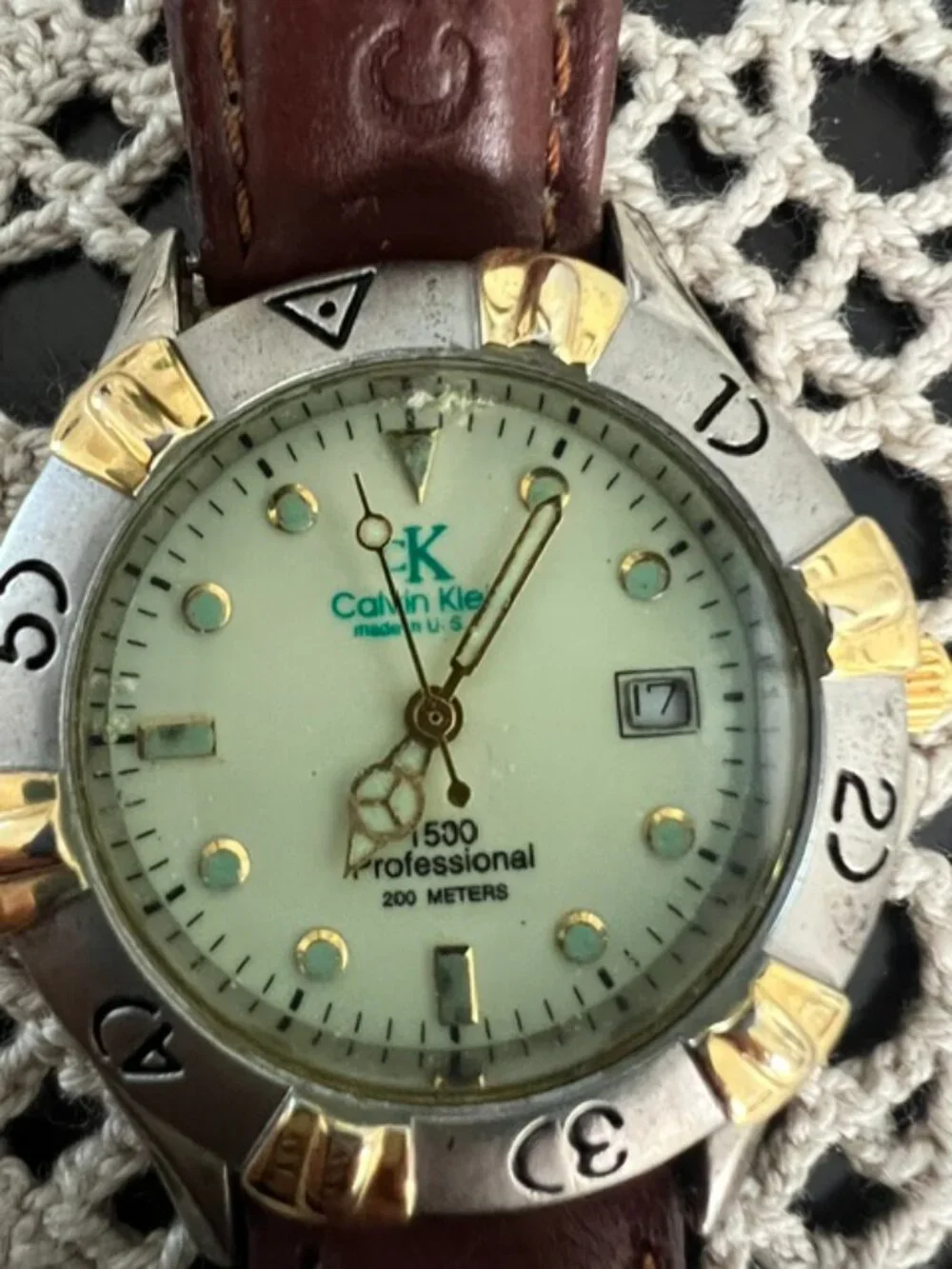 VTG Calvin Klein Unisex Watch Water Resistant 1500 Prof Series  - New Battery